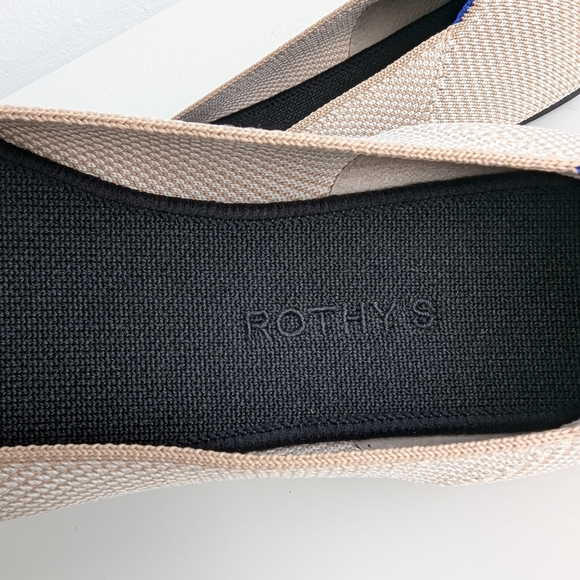 💚 Rothys The Square Tuxedo woman's flat shoes - Picture 2 of 14